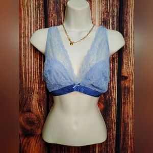 2 For $30 Adore Me Blue Plunge Bra with Ombré Effect Size XL